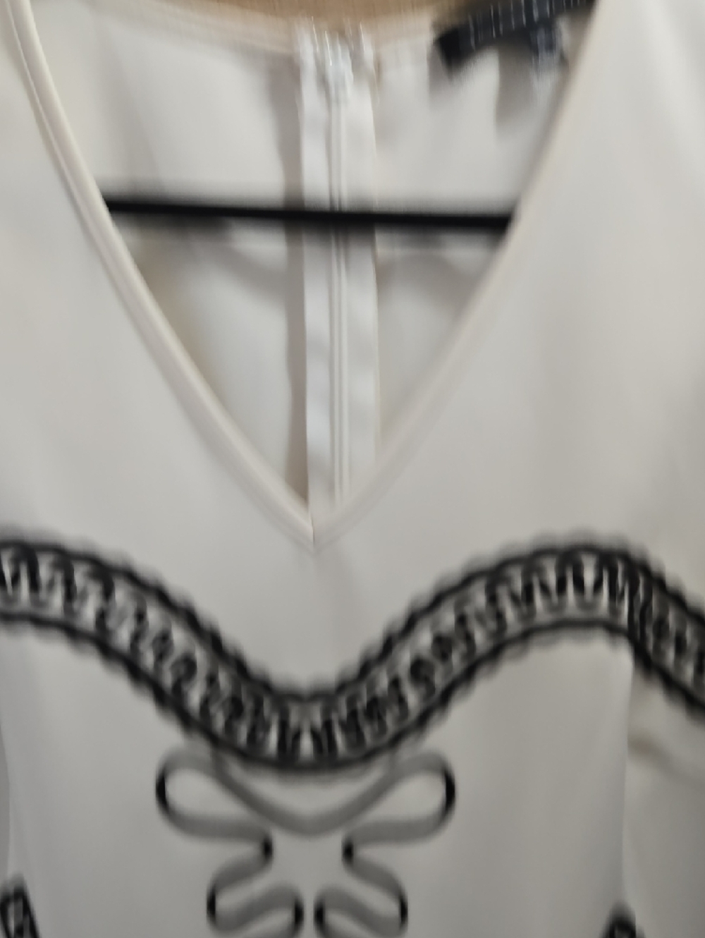 Spenser Jeremy Ivory Midi Dress with Black Embroidery - Picture 7 of 13